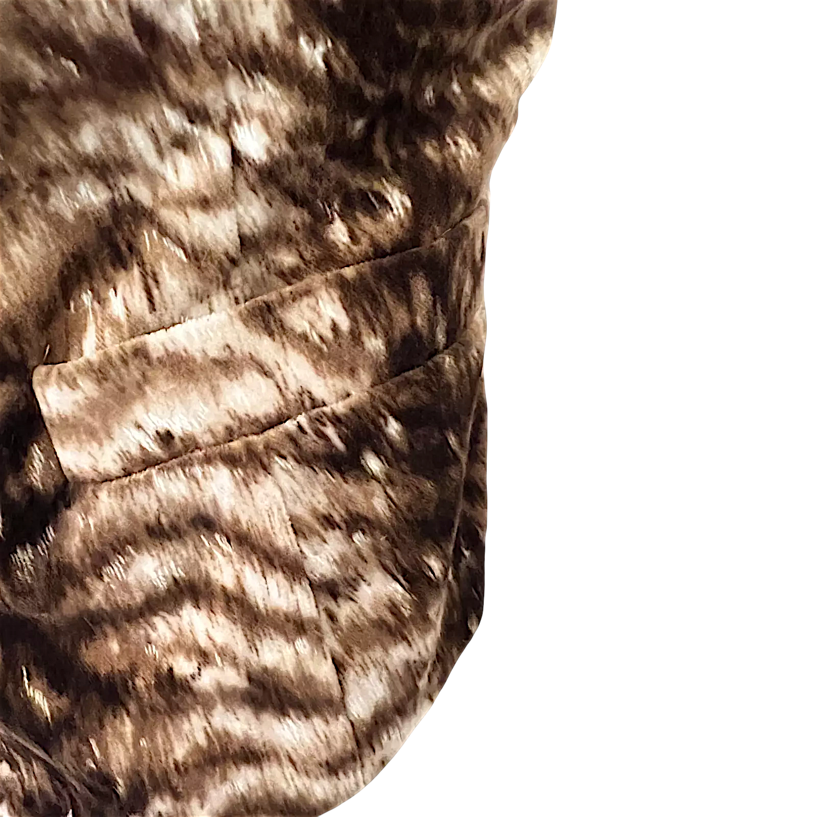 Valentino Miss V Brown Animal Print Velvet Waistcoat UK 12