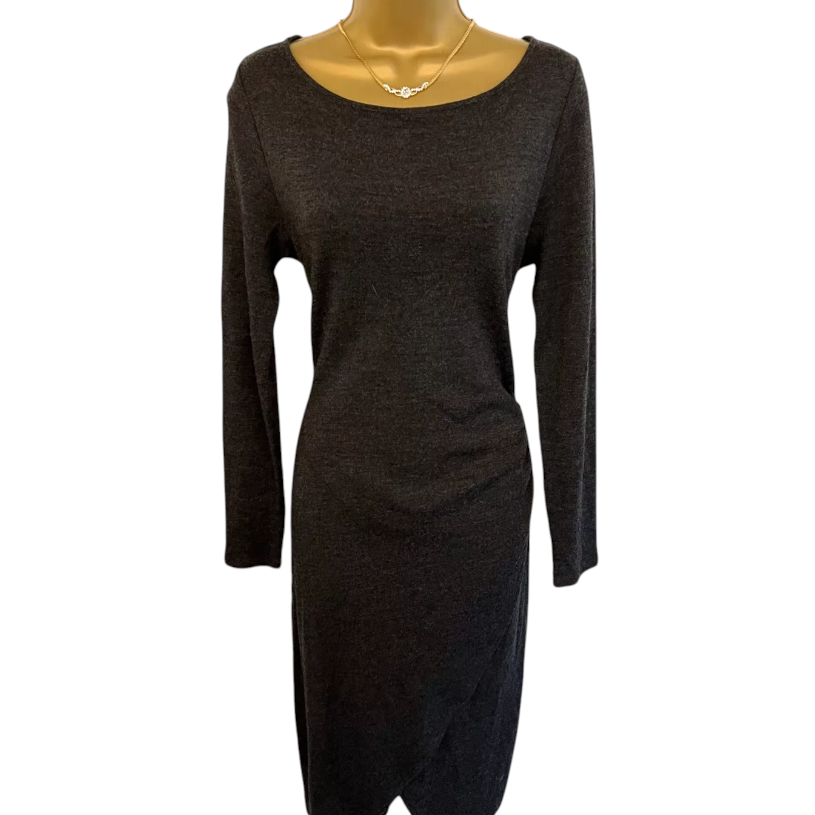 Michael Kors Grey Wool Bodycon Dress UK 12/14