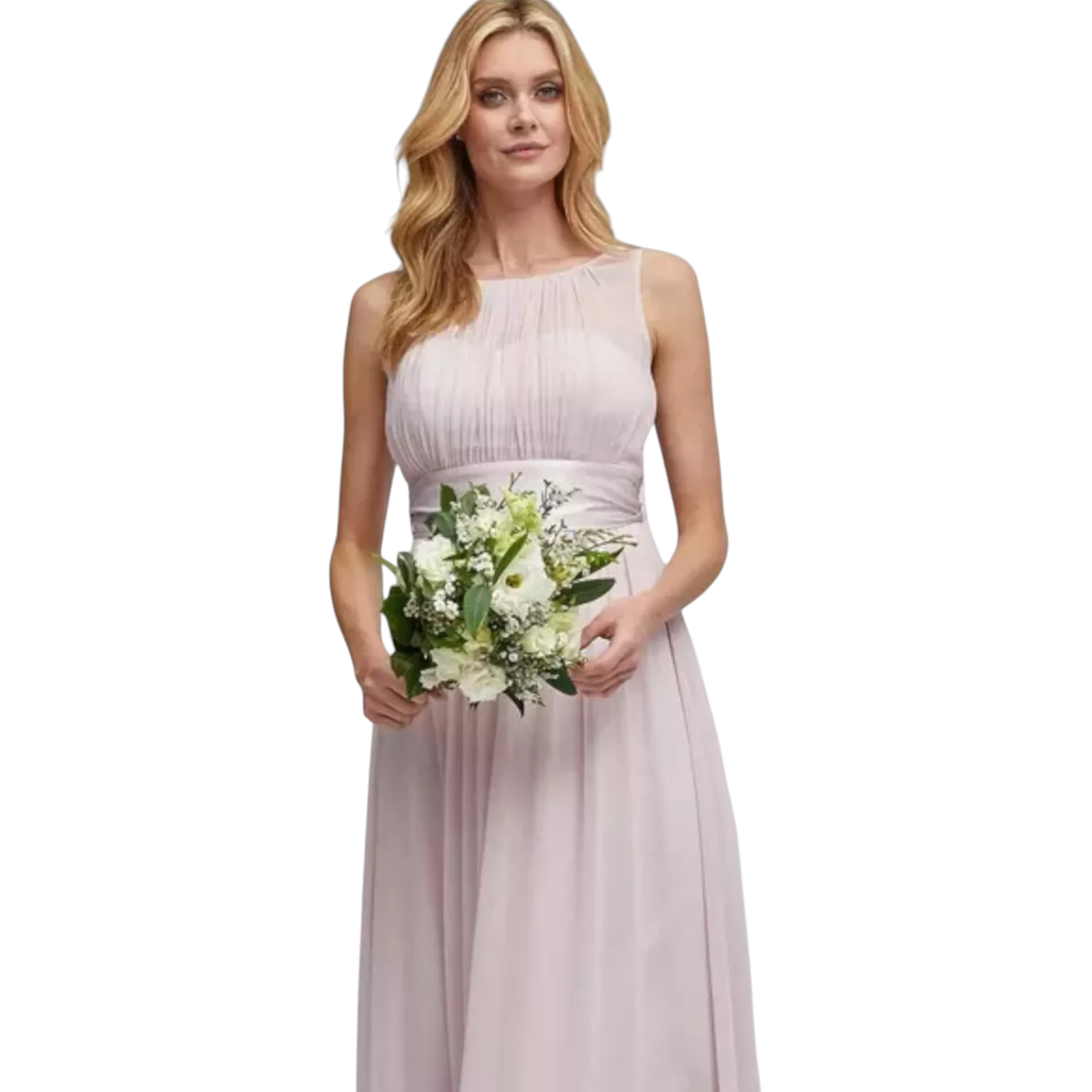 Dorothy Perkins Showcase Pale Pink Maxi Dress UK 12