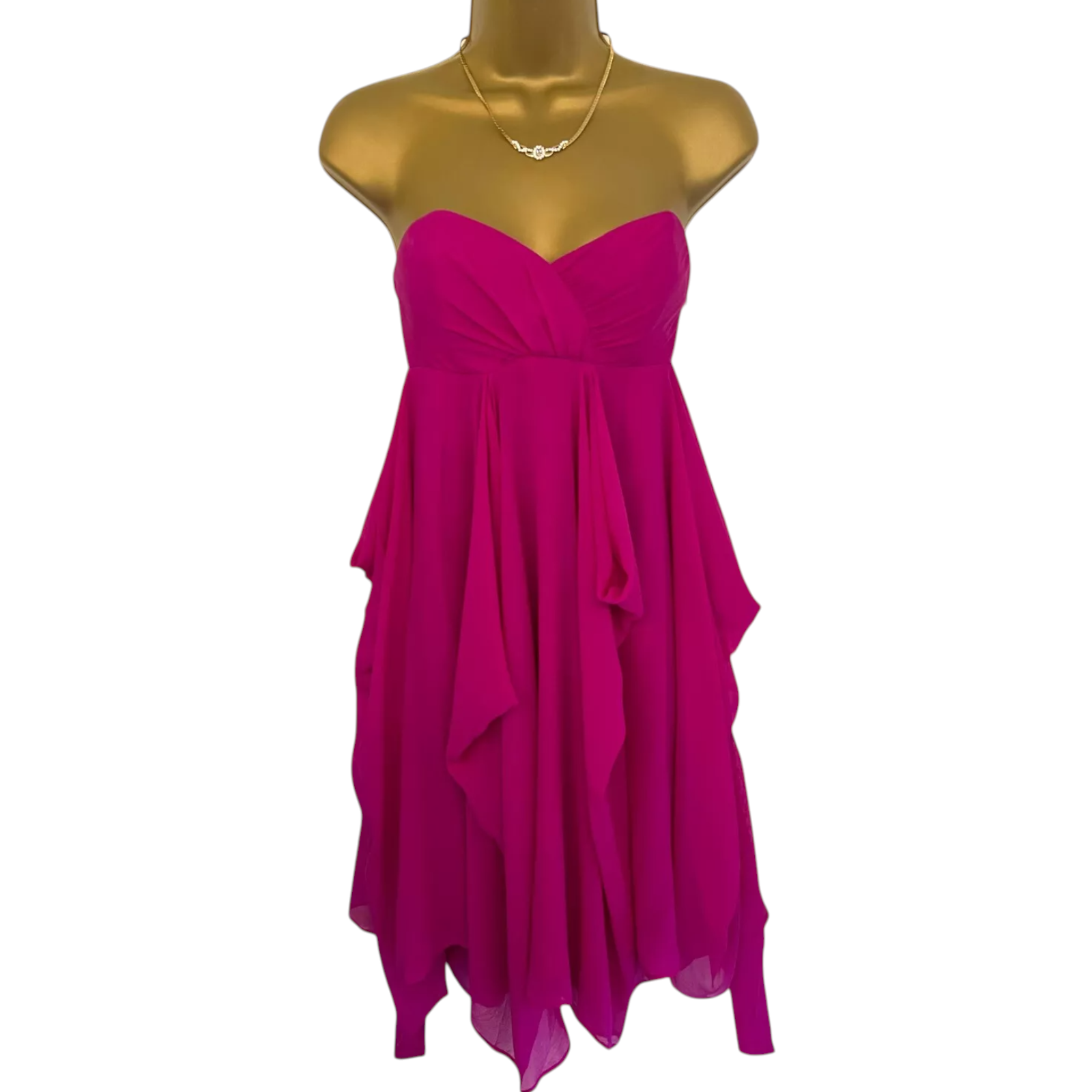 Spotlight By Warehouse Pink Silk Dress UK 6