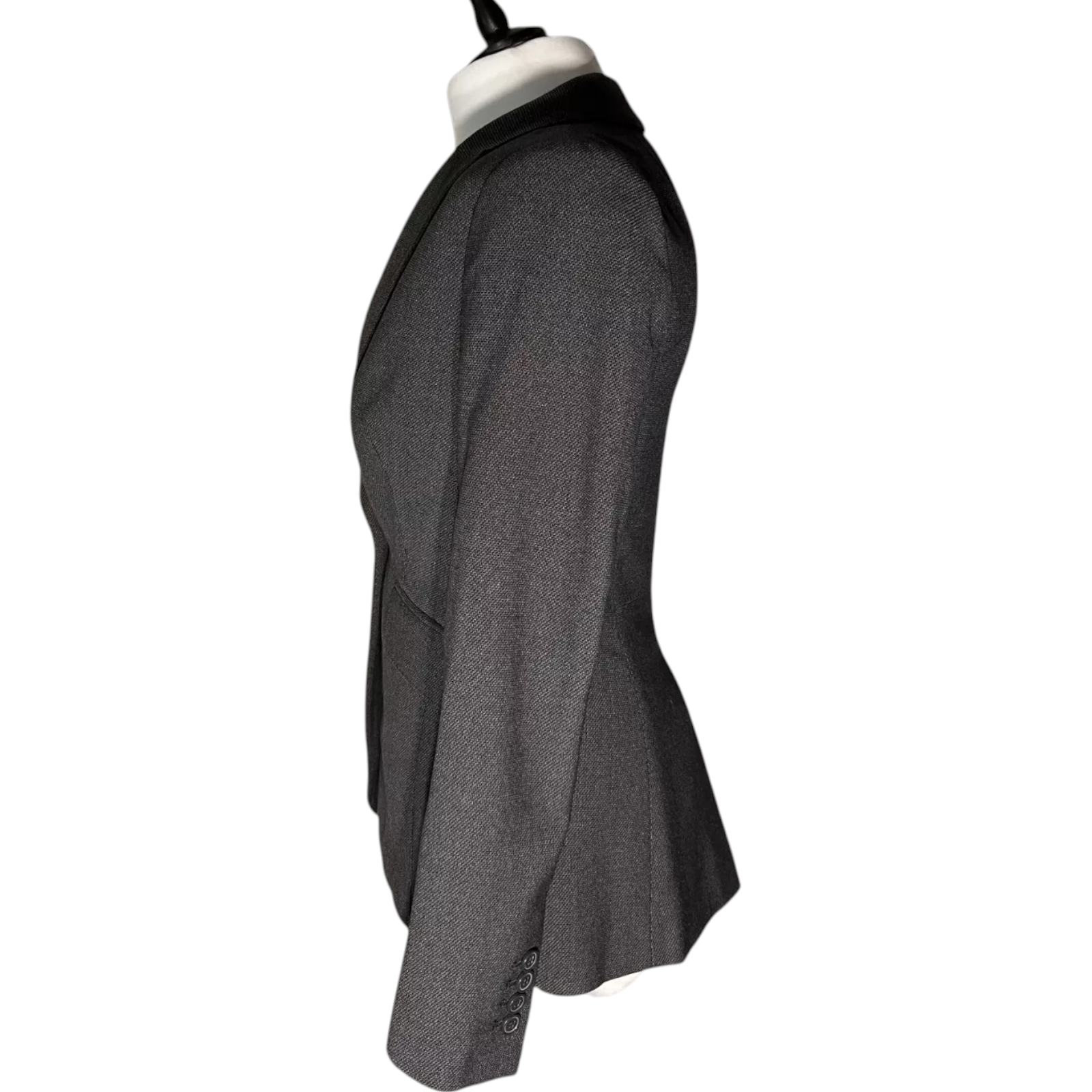 M&S Charcoal Grey Tailored Jacket UK 6