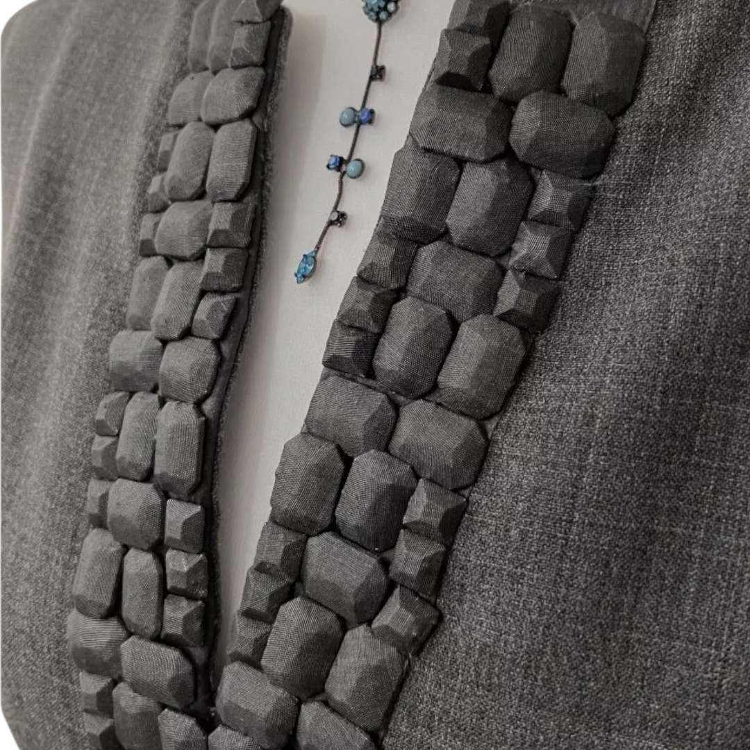 Ted Baker Grey Wool Sleeveless Pencil Dress UK 12