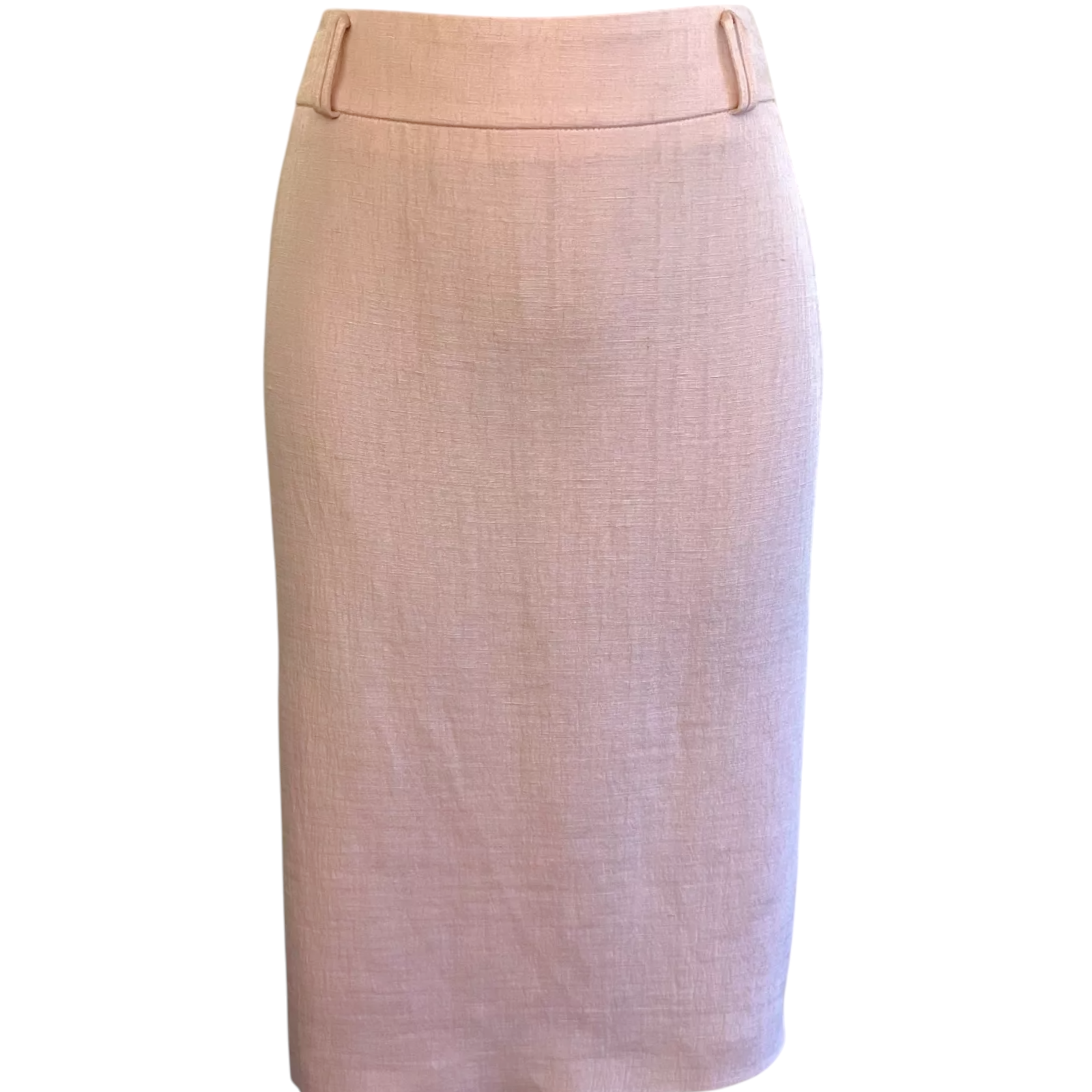 Marella Max Mara Vintage Baby Pink Linen Skirt UK 10