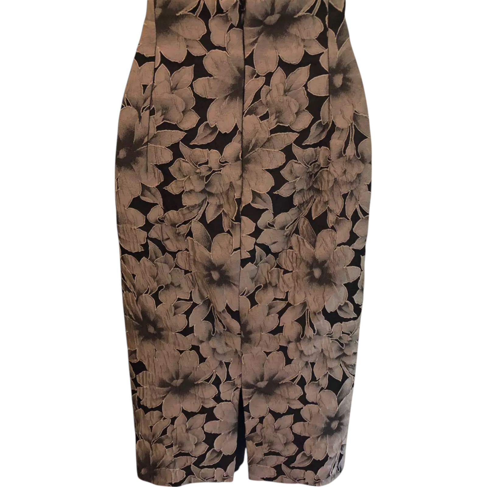 Marella by Max Mara Black & Bronze Floral Skirt UK 12