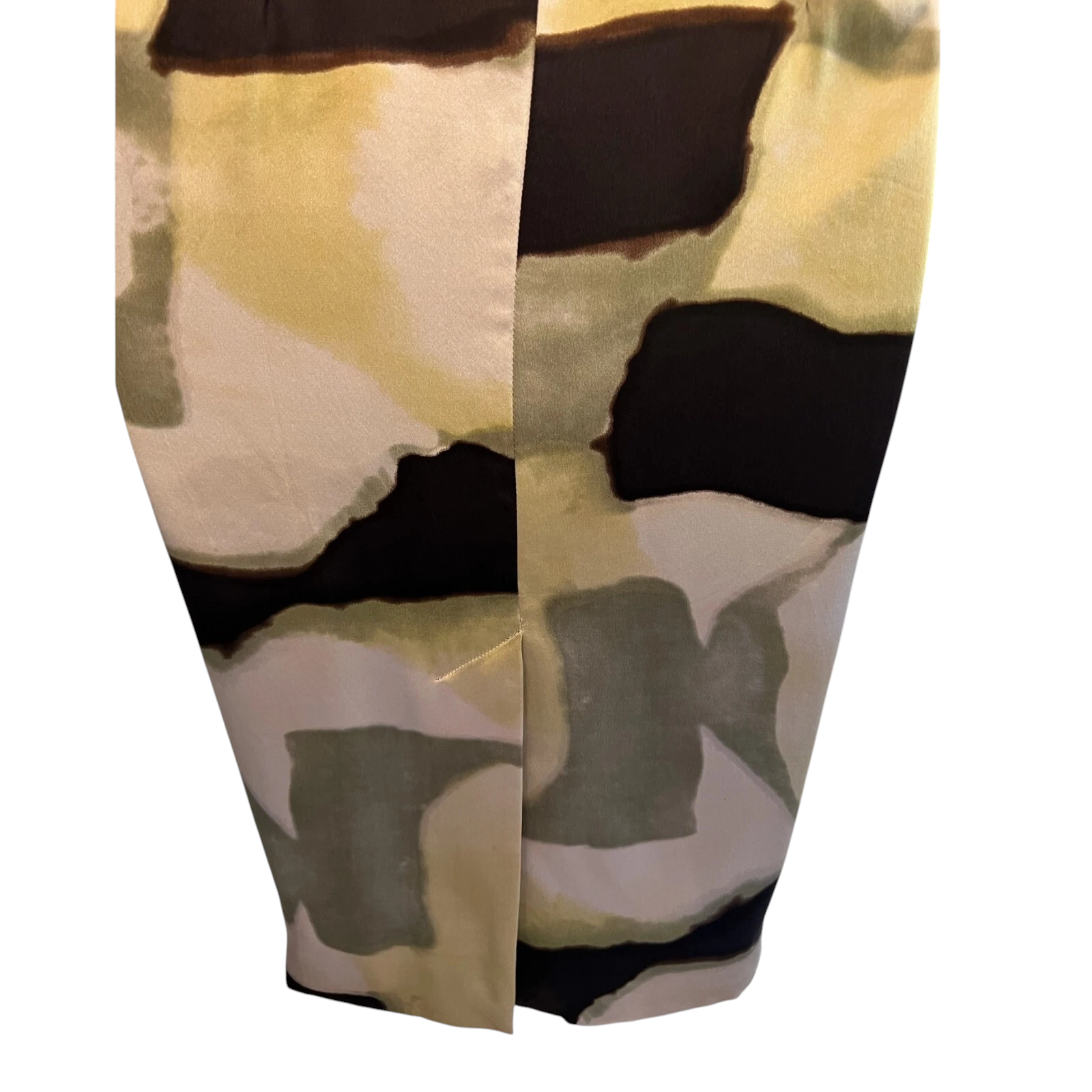 Hoss Intropia Green & Brown Silk Dress UK 10