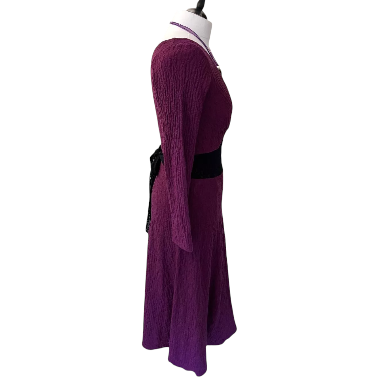 Nancy Mac Burgundy Knit Jumper Dress  UK 12