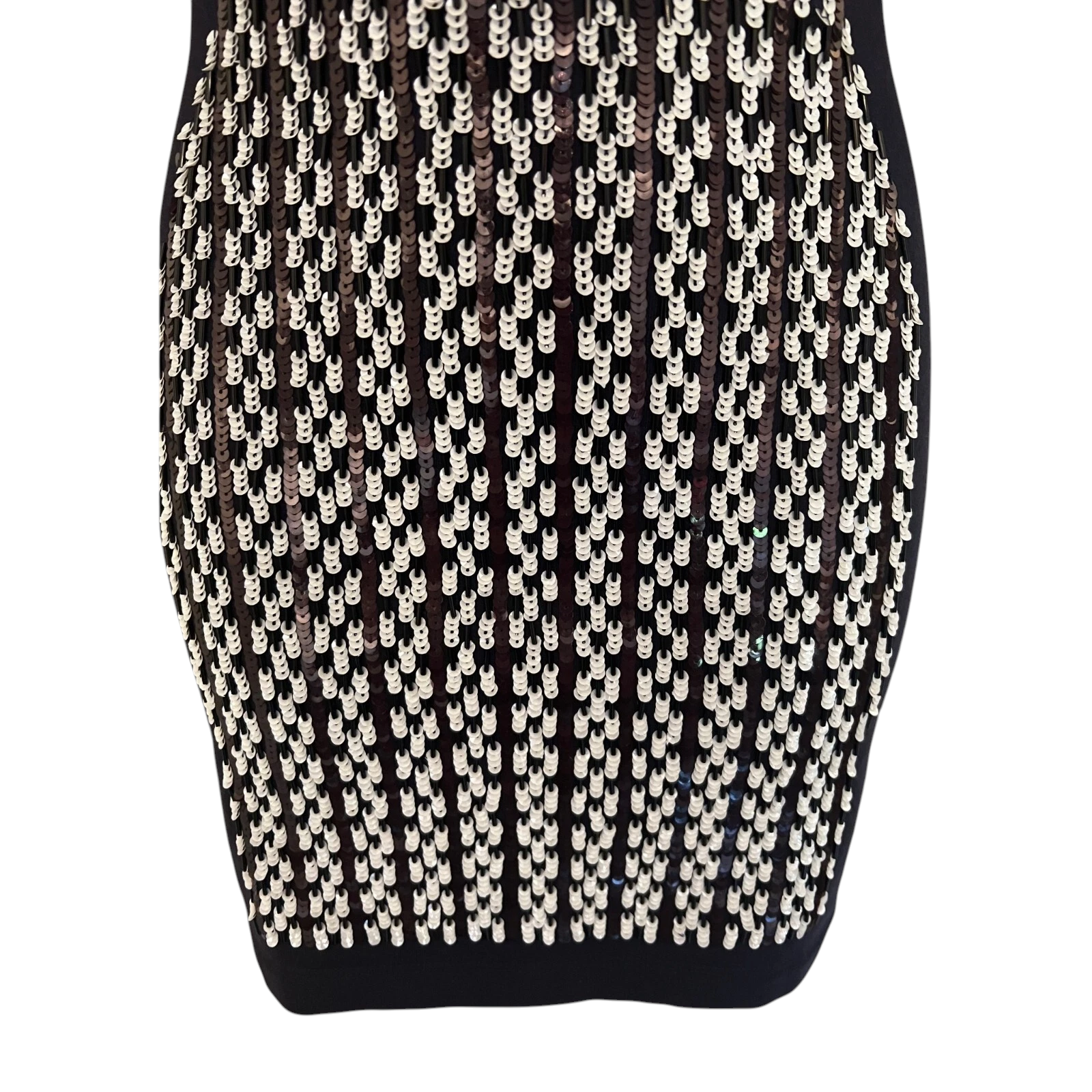 Markus Lupfer Thick Jersey Navy Sequin Bodycon Dress UK 8