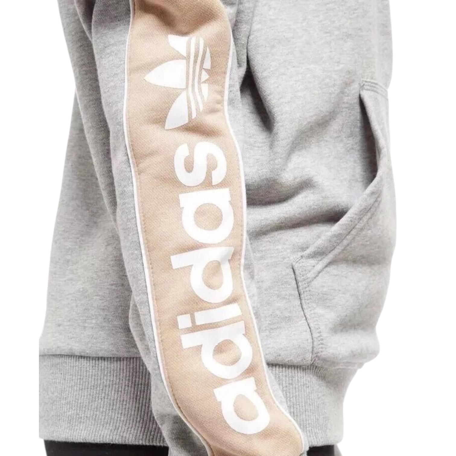 Adidas Originals Grey 1/2 Zip Hoodie UK 8