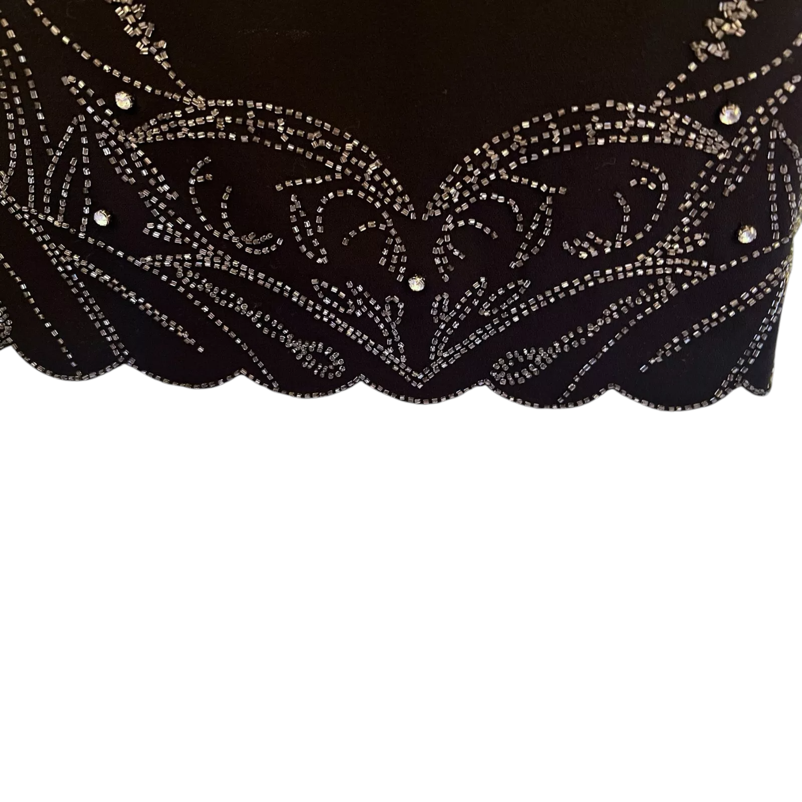 Ted Baker Black Mandarin Style Beaded Dress UK 6