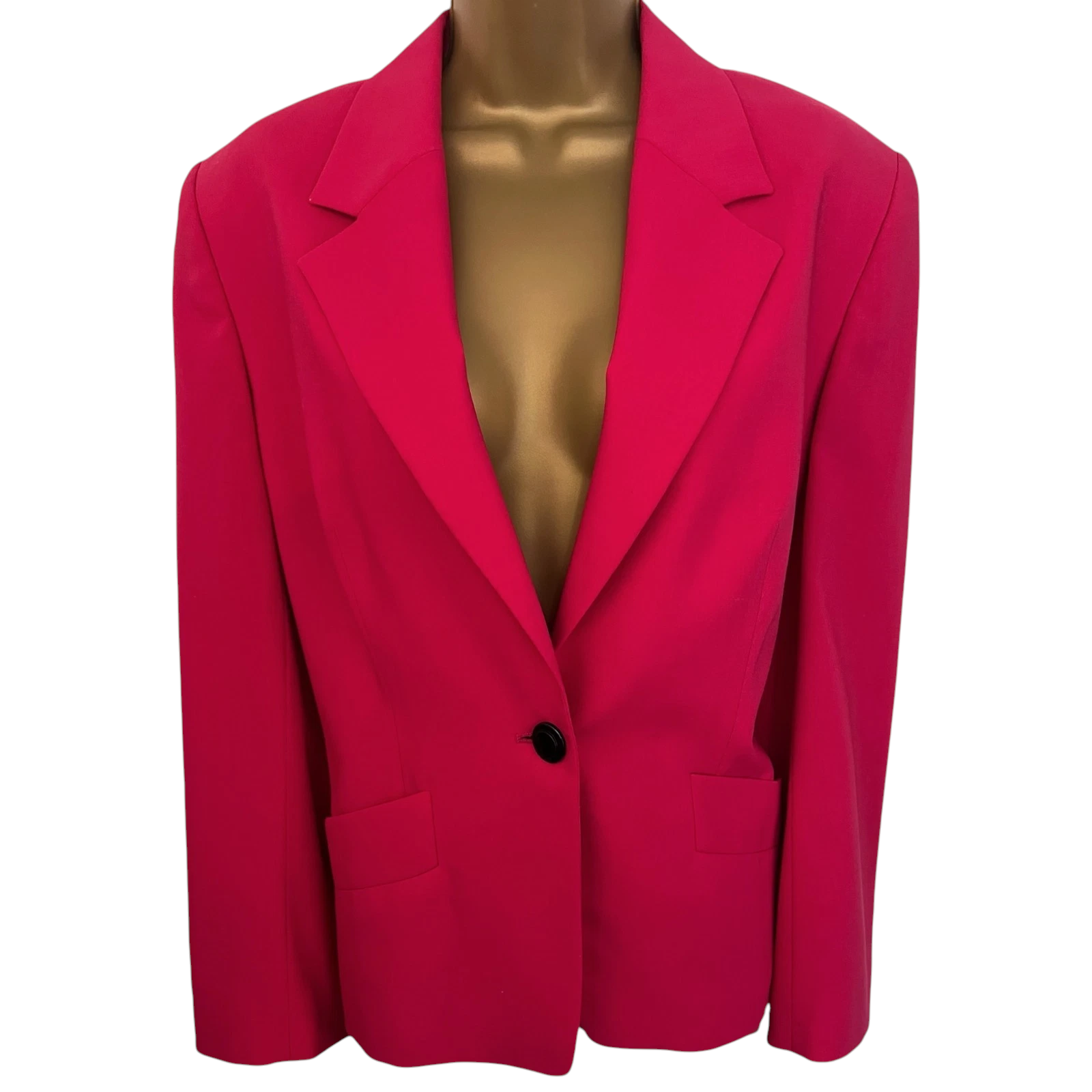 Jaeger Vintage Cerise Pink Blazer Jacket UK 12