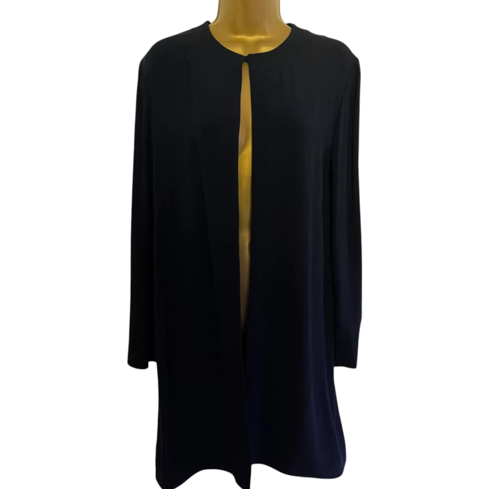 Jaeger Vintage 1990 Navy Longline Jacket UK 10