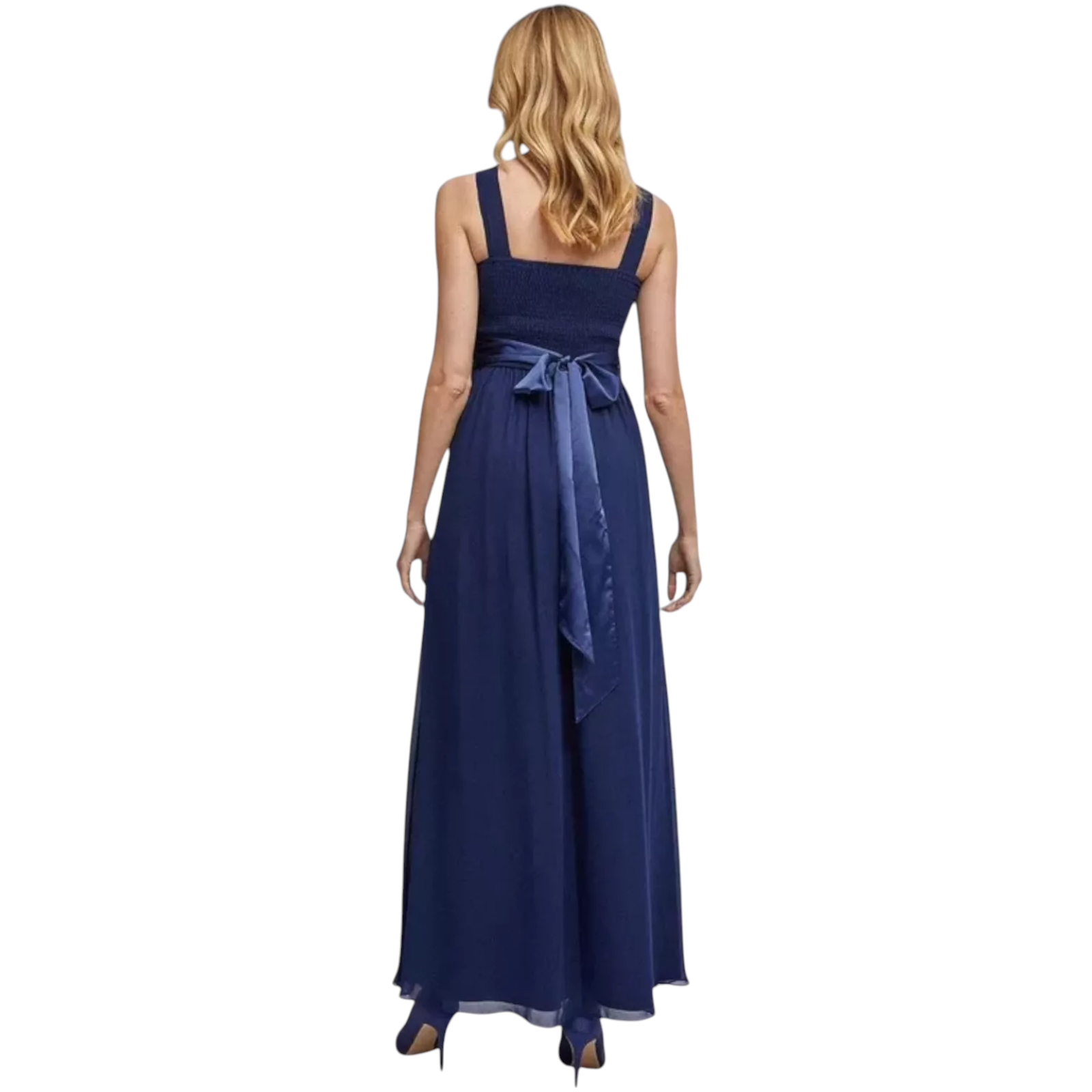 Dorothy Perkins Showcase Navy Chiffon Dress UK 12