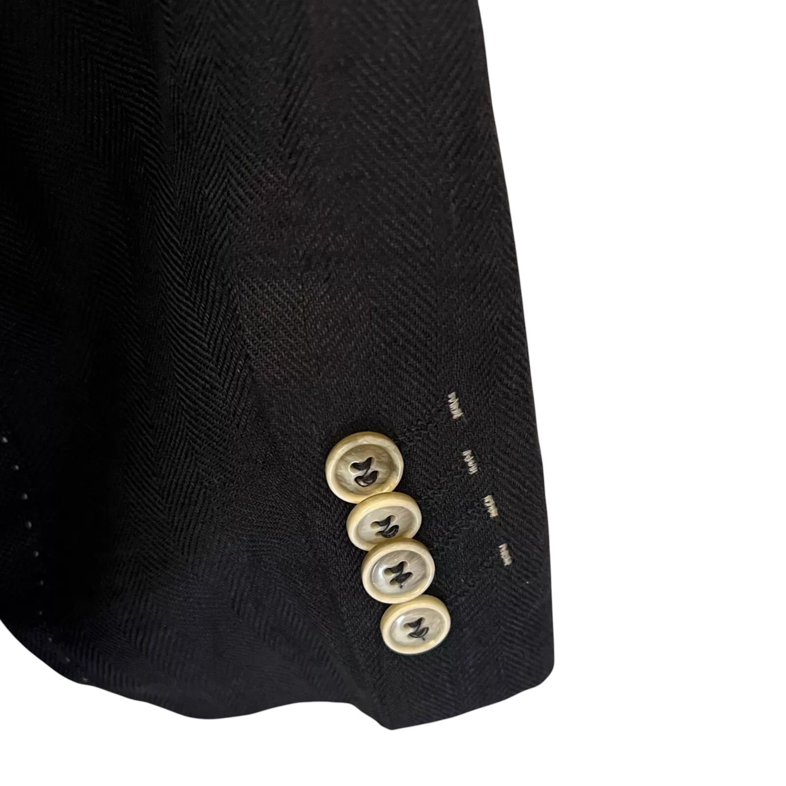 Stones Mens Navy Linen Slim Fit Jacket UK 46