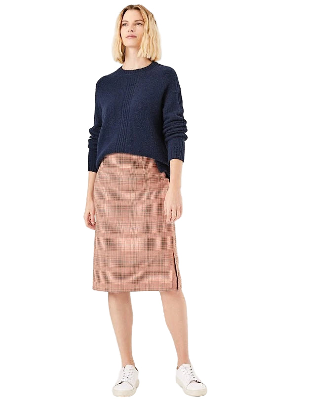 Marks & Spencer Red Mix Check Skirt UK 10