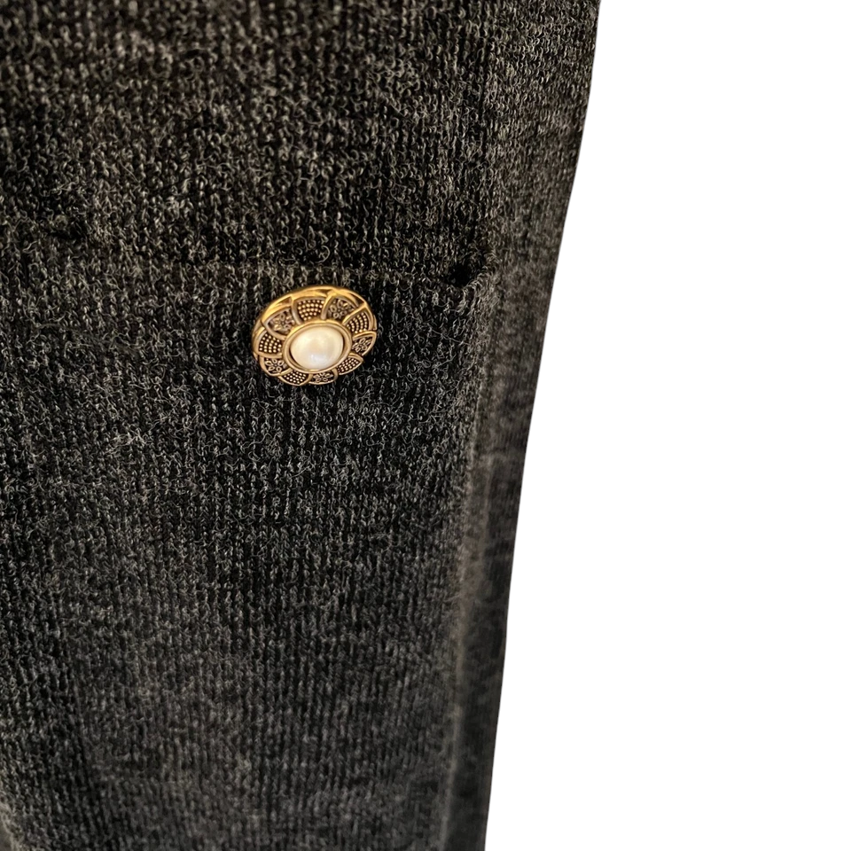 Zara Charcoal Grey Knit Jumper Dress UK 10