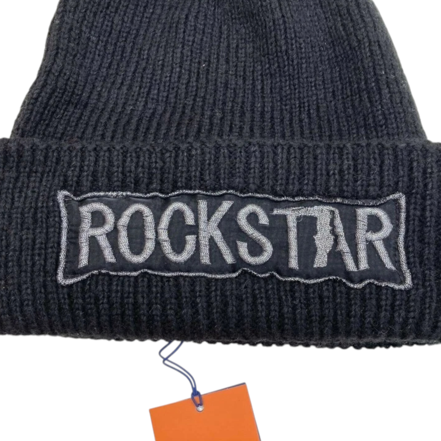 Trussardi Jeans Black Knit Rockstar Hat