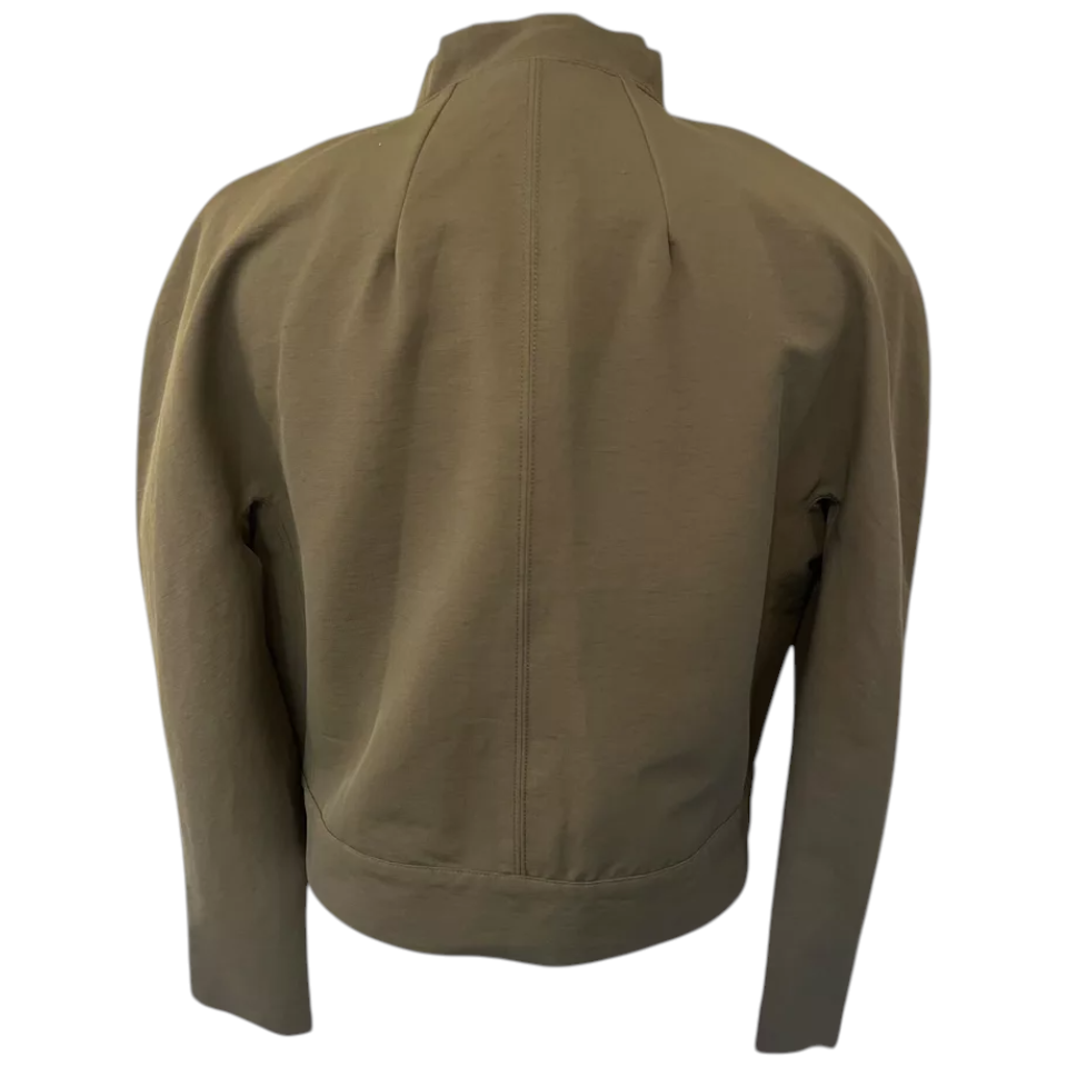 Enlist Khaki Cotton Ottoman Bomber Jacket Size M