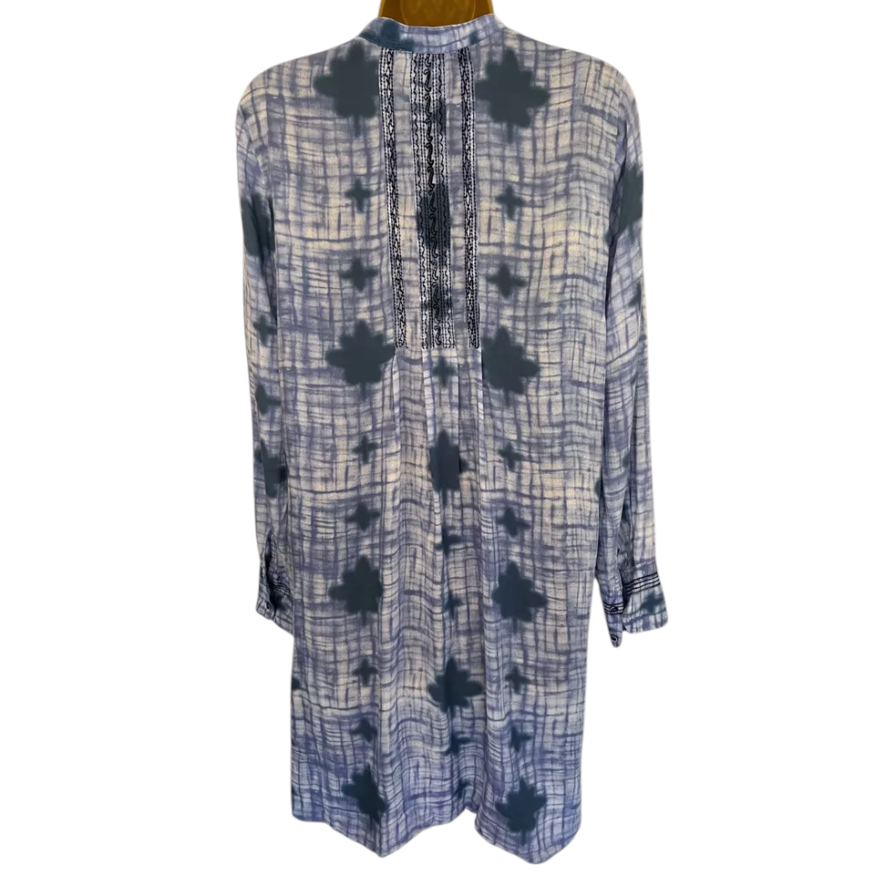 Noa Noa Blue Tie Dye Smock Dress UK 8