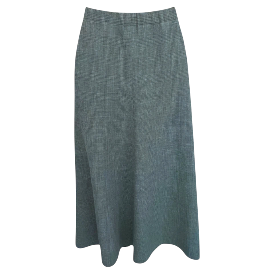 Cotswold Collection Vintage Sage Green Check Skirt  UK 10