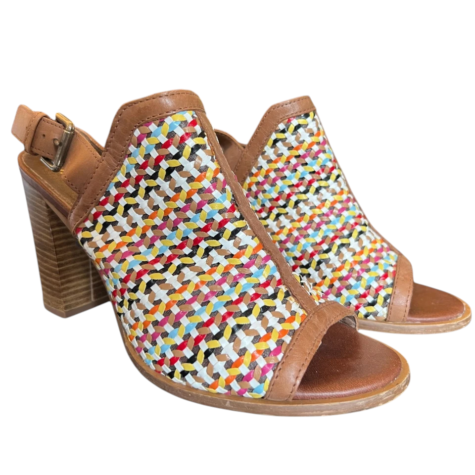 Jones Bootmaker Multicoloured Woven Leather Sandals UK 6