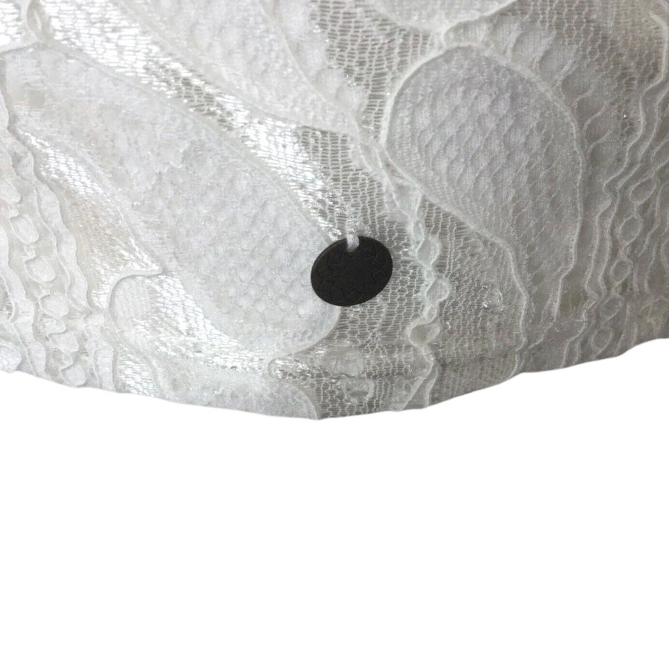 Numph White Lace Sleeveless Top UK 10