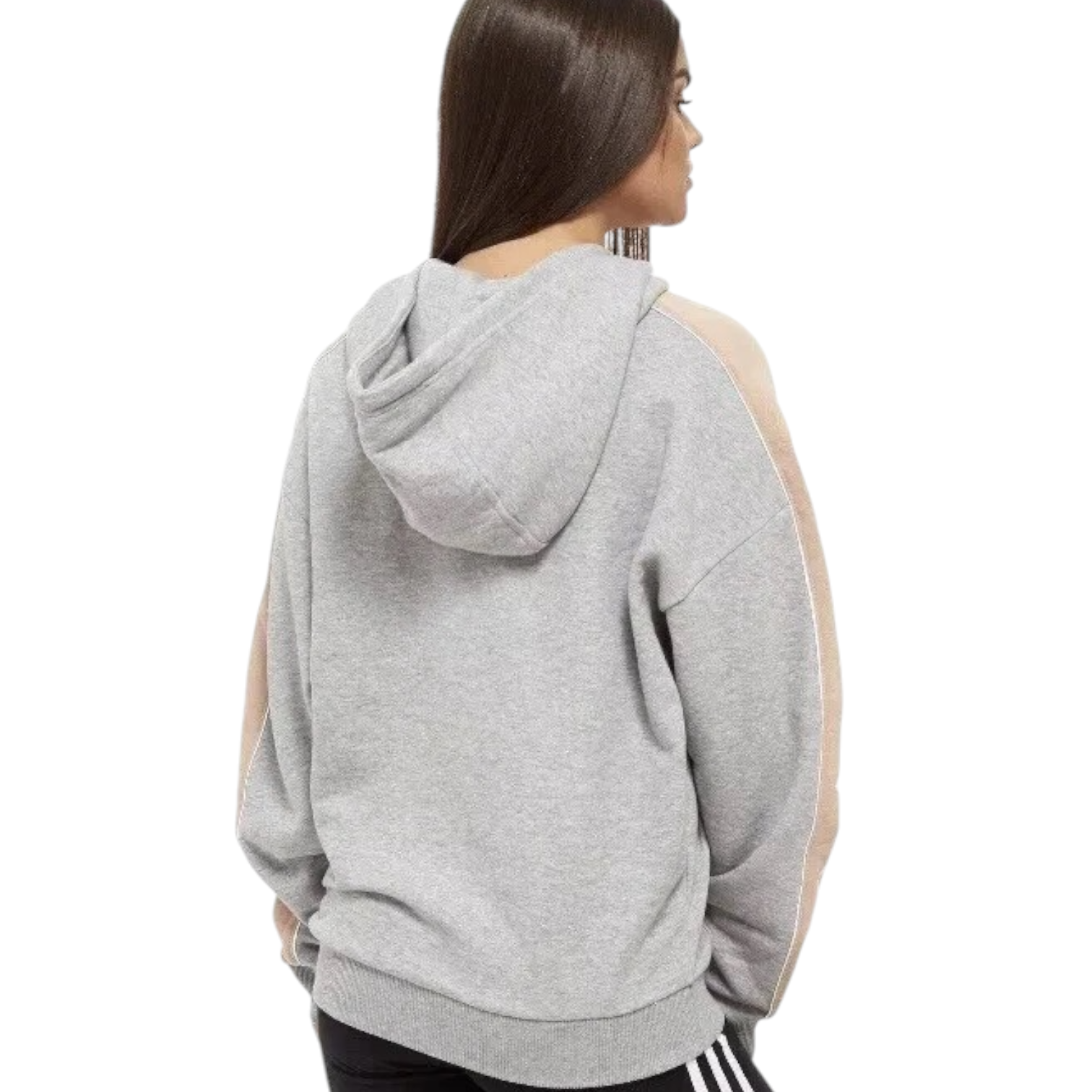 Adidas Originals Grey 1/2 Zip Hoodie UK 8