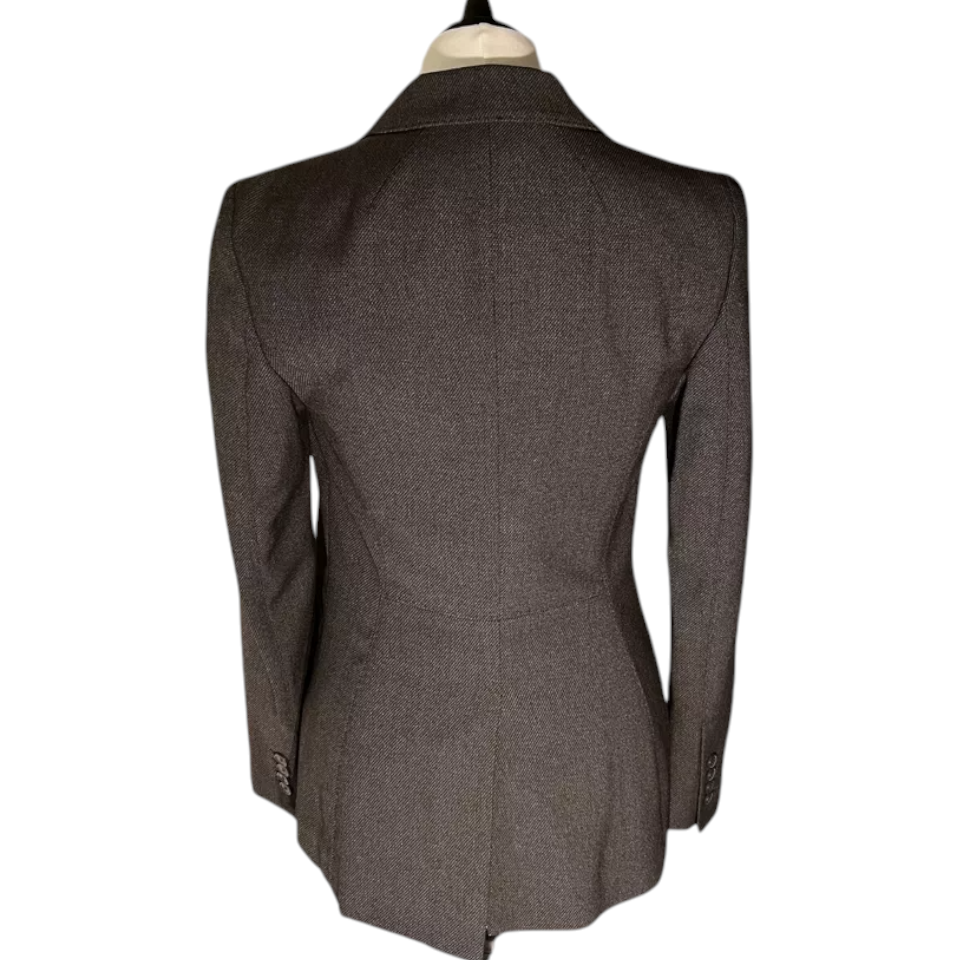 M&S Charcoal Grey Tailored Jacket UK 6