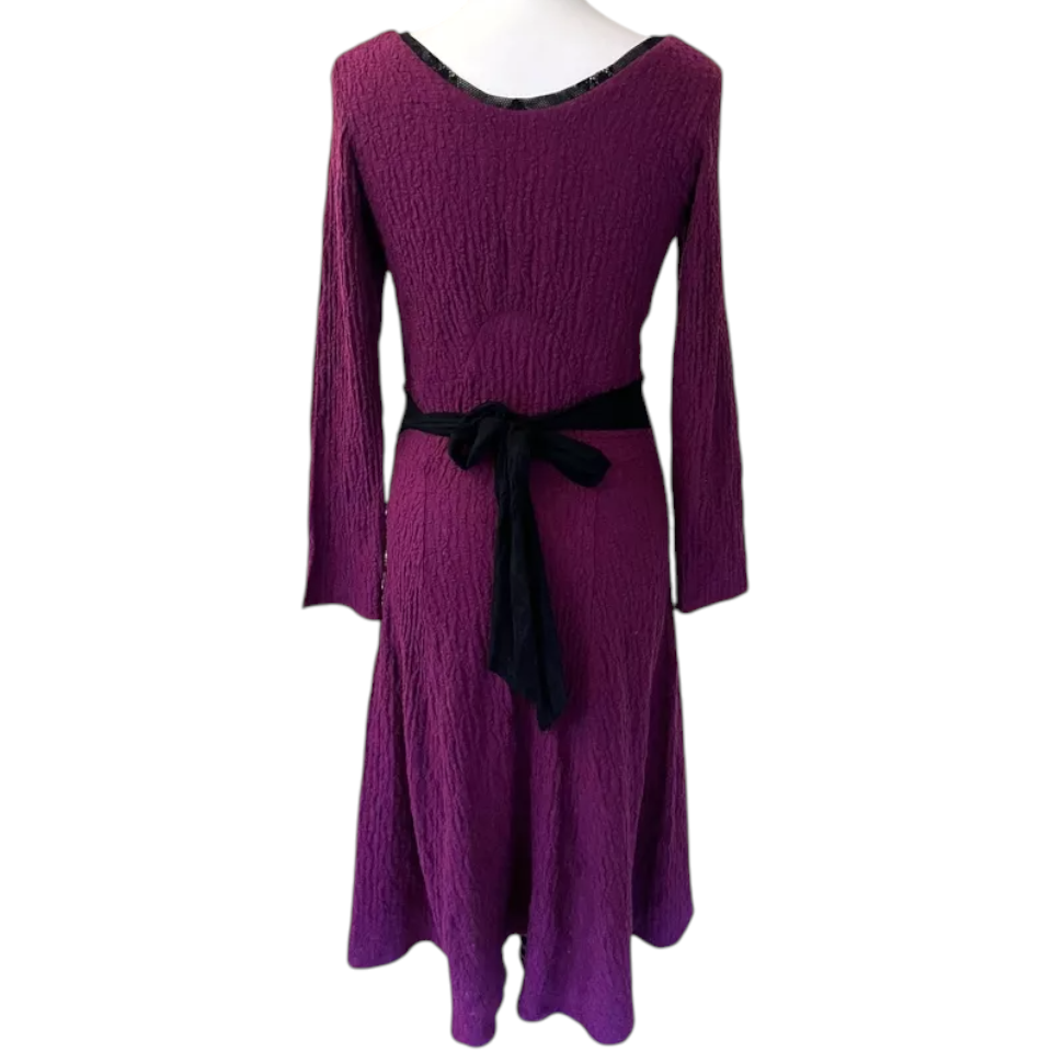 Nancy Mac Burgundy Knit Jumper Dress  UK 12