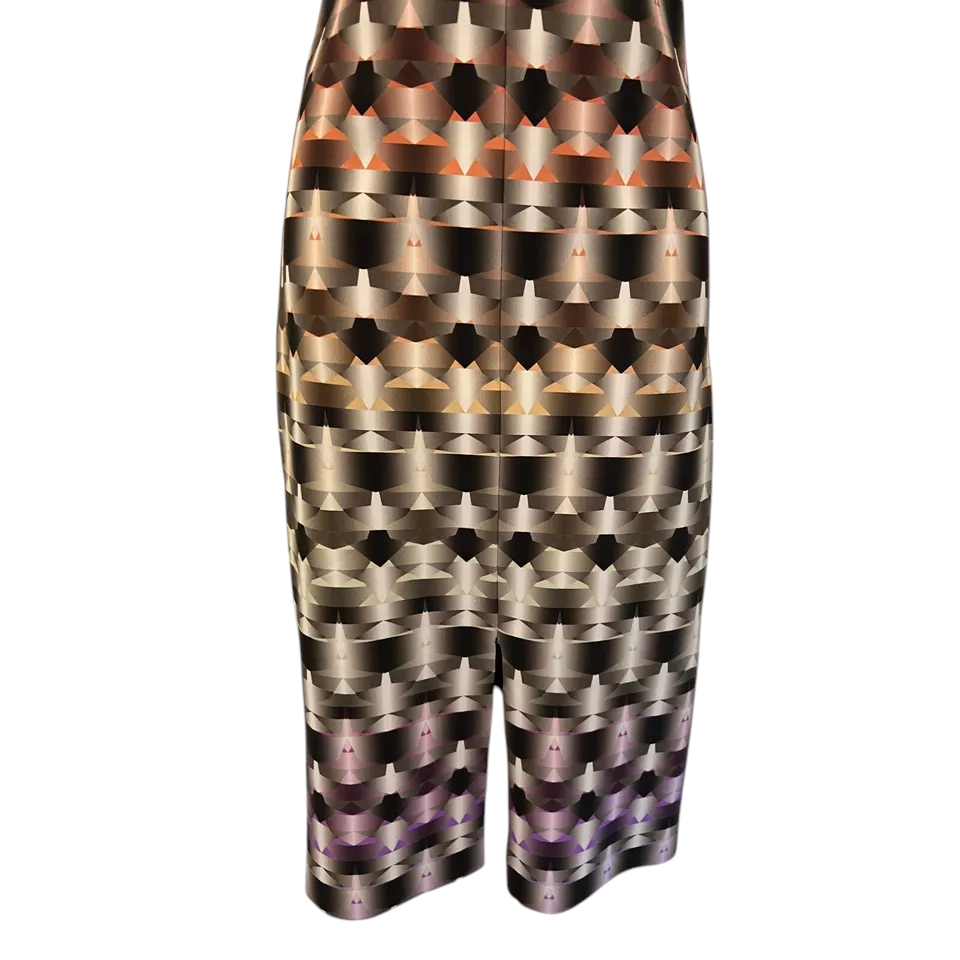 Scanlan Theodore Geometric Print Scuba Dress UK 8