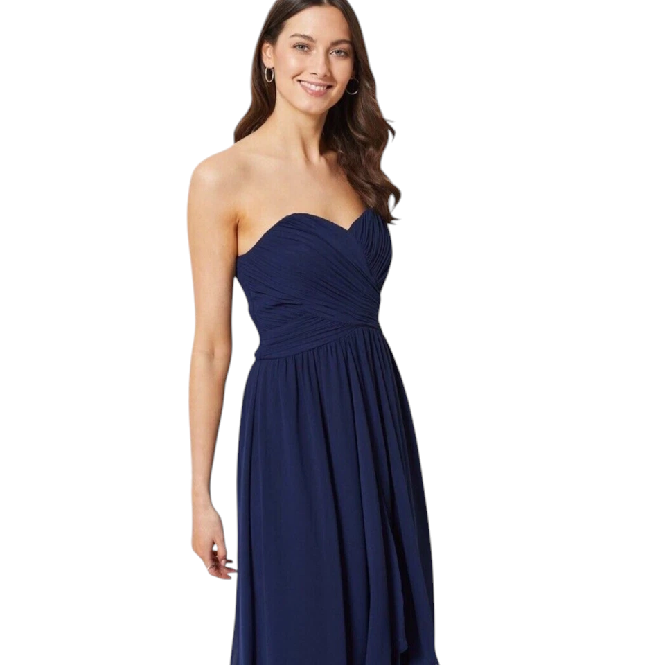 Dorothy Perkins Showcase Navy Waterfall Dress UK 12