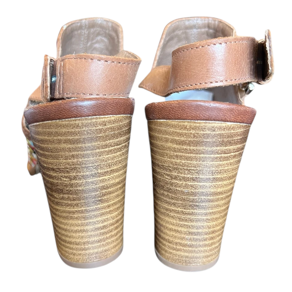 Jones Bootmaker Multicoloured Woven Leather Sandals UK 6