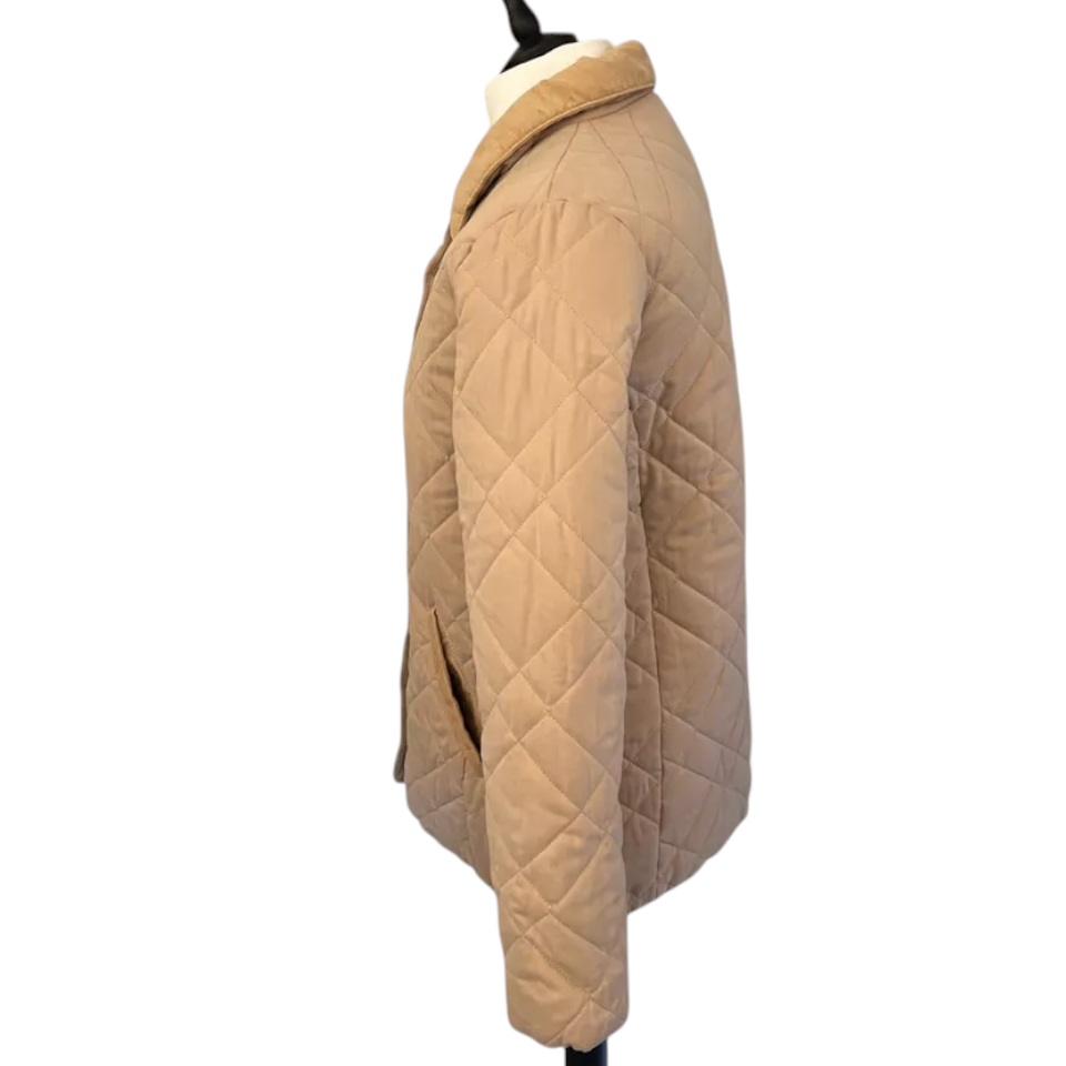 Marks & Spencer Neutral Beige Quilted Jacket  UK 10