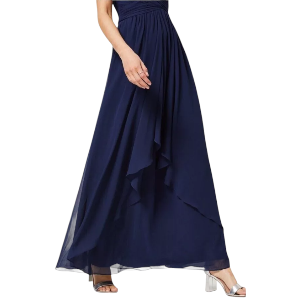 Dorothy Perkins Showcase Navy Waterfall Dress UK 12