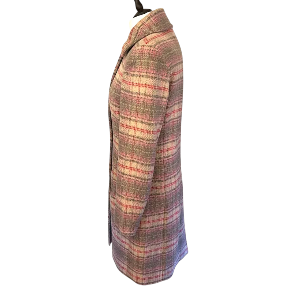 Paul Costelloe Dressage Vintage Wool Mix Tweed Pea Coat  UK 10