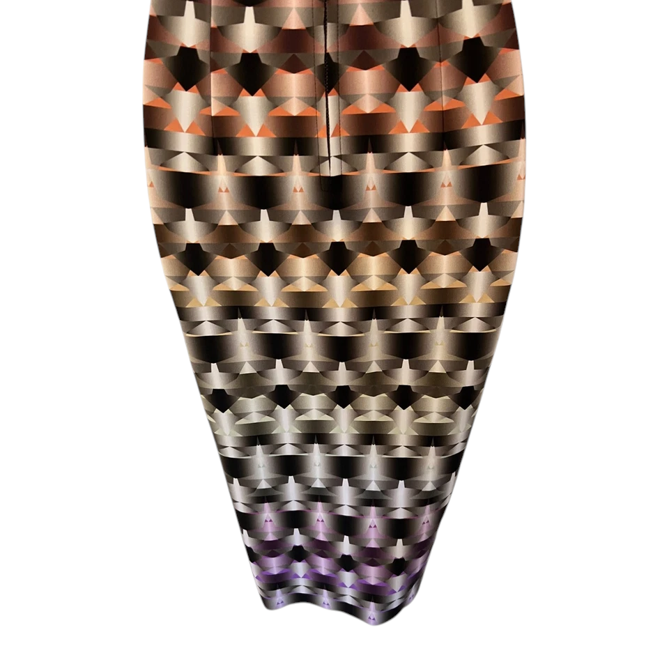 Scanlan Theodore Geometric Print Scuba Dress UK 8