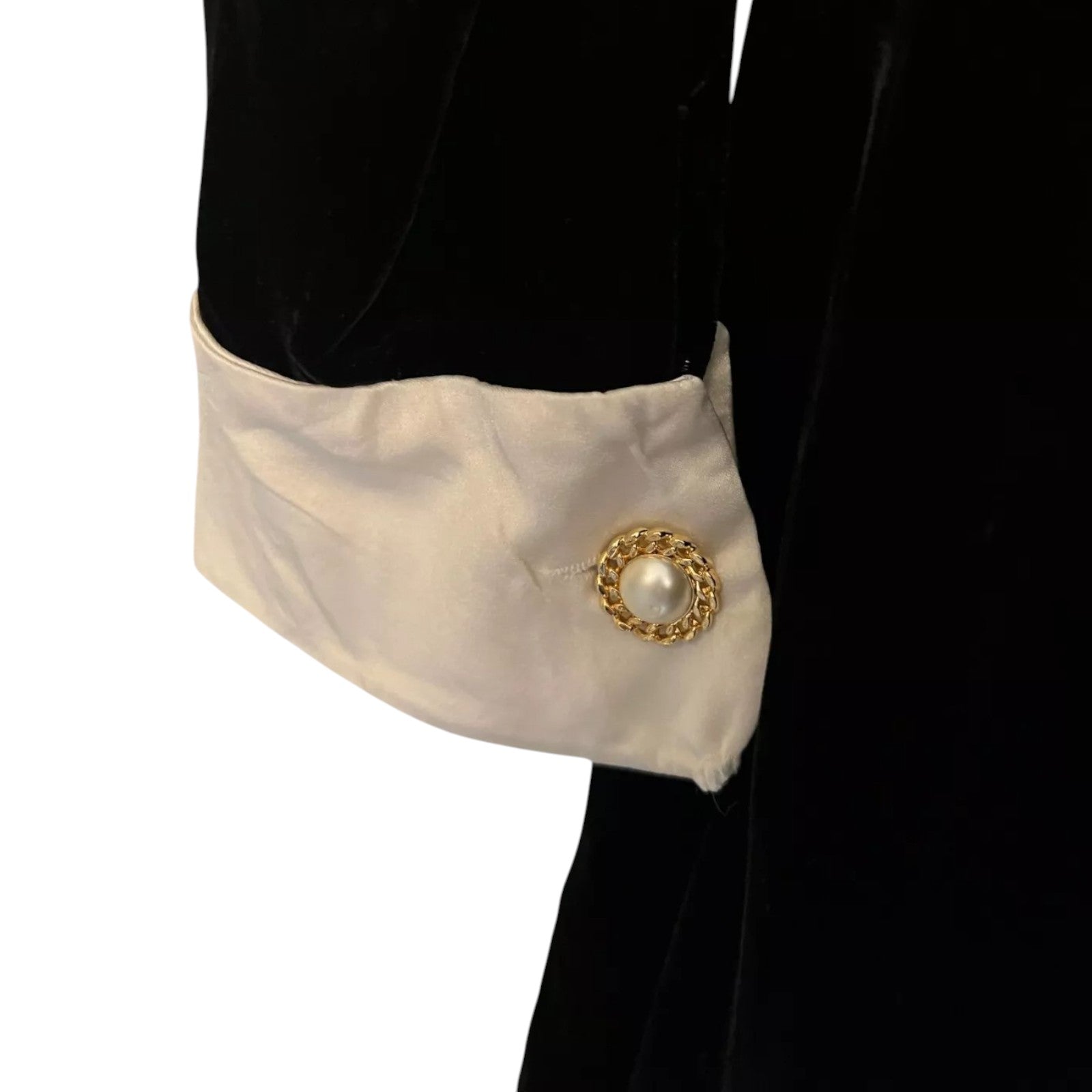 Bellville Sassoon Lorcan Mullany Vintage 1980's Black Silk Velvet Dress UK 12/14