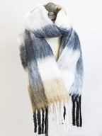SOFT RECYCLED POLYESTER SCARF (40 x 180cm) - NEUTRAL MIX