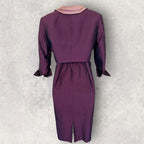 Veni Infantino Silk Dress Suit UK 12 – Purple & Pink