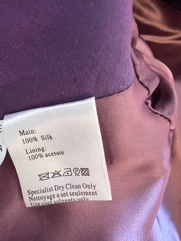 Veni Infantino Silk Dress Suit UK 12 – Purple & Pink