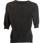 Hobbs Black Wool, Silk & Angora Jumper UK 12