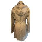 Michael Kors Beige Cotton Blend Belted Trench Coat UK 16/18