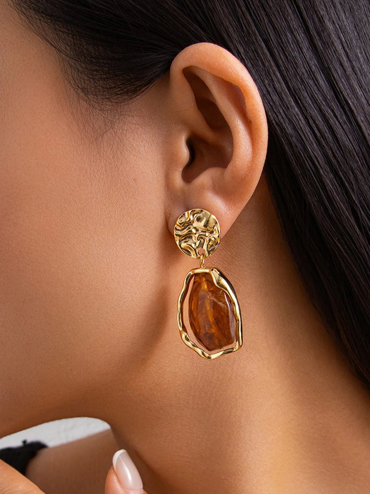 Brave + True Sora Caramel Earrings