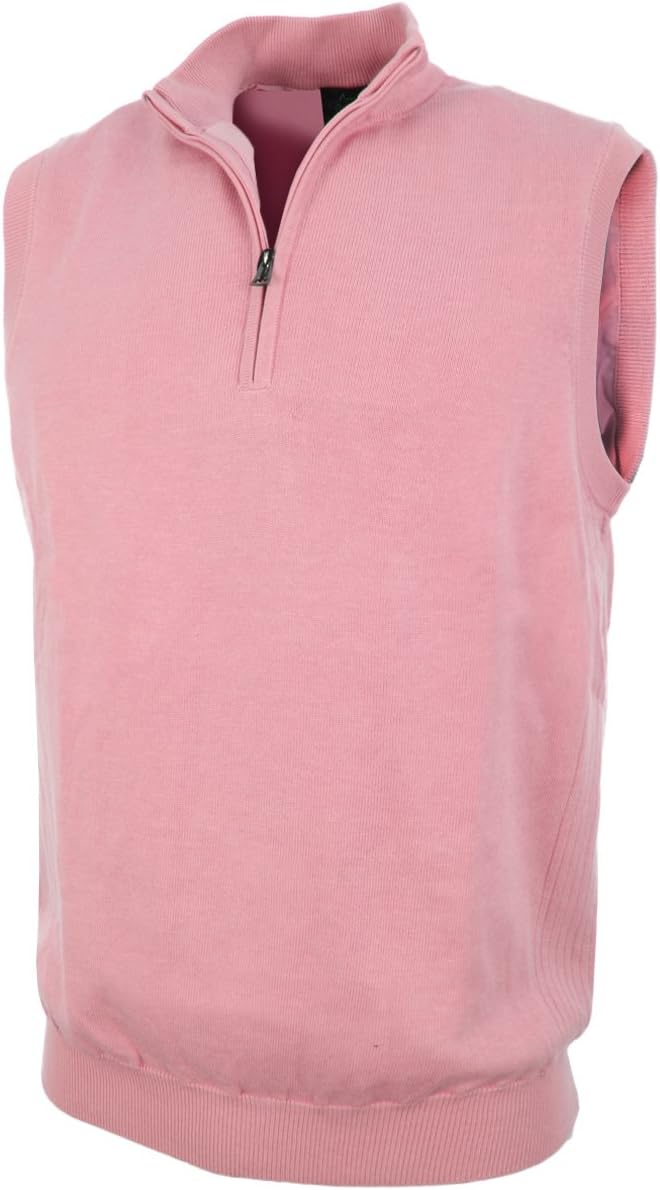 Greg Norman Men's Pima Cotton Lined 1/4 Zip Vest NWT Size M