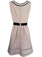 Monsoon Ivory Fit & Flare Sparkly Sleeveless Dress UK 12