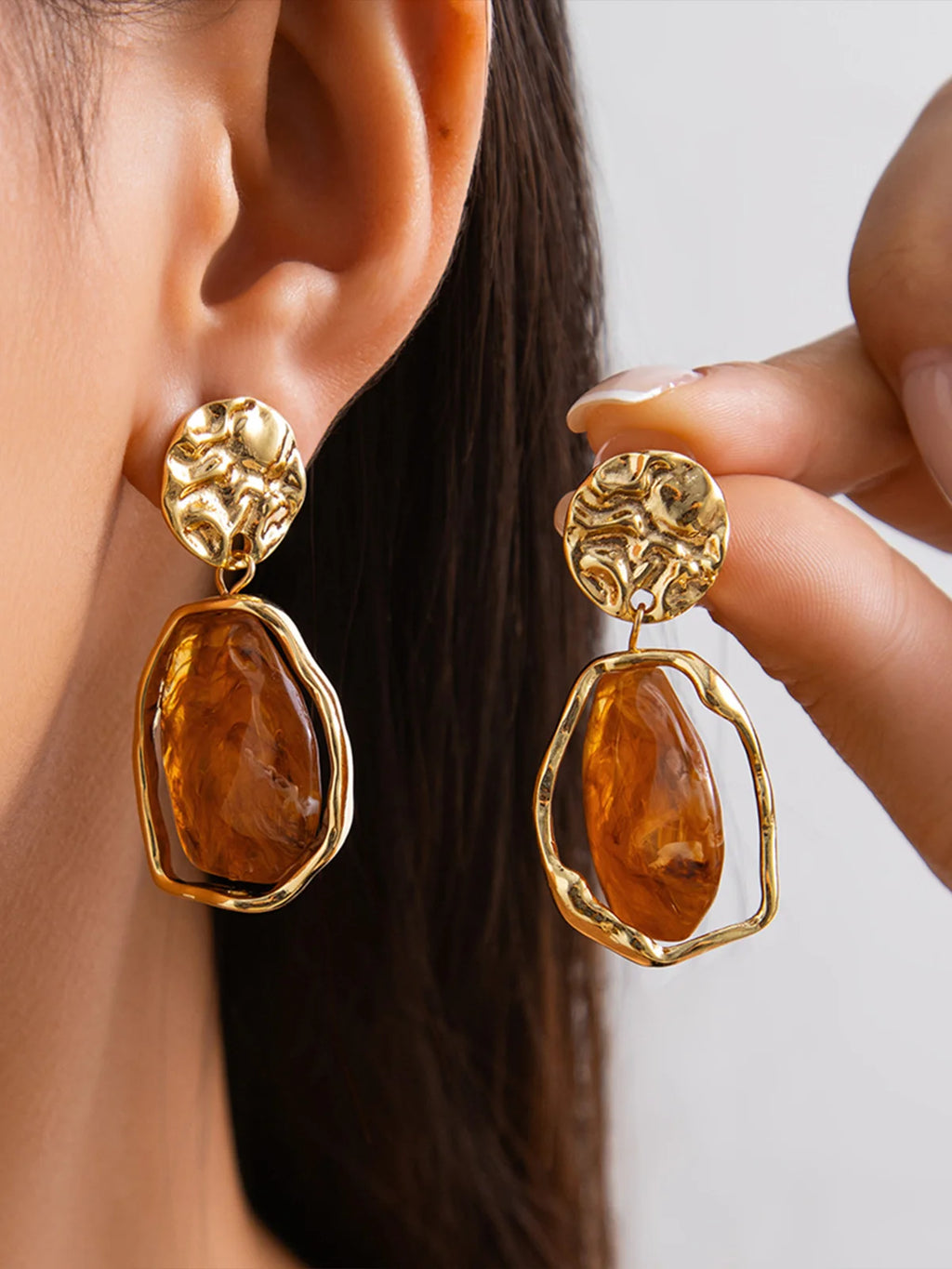 Brave + True Sora Caramel Earrings