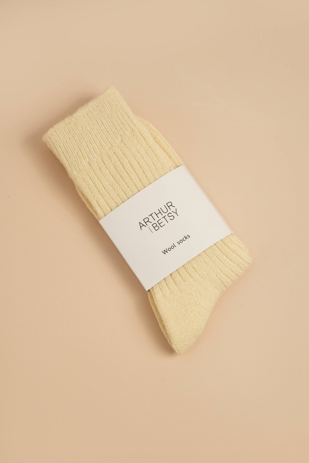 Luxury Cold Cream Wool Unisex Socks