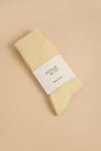 Luxury Cold Cream Wool Unisex Socks