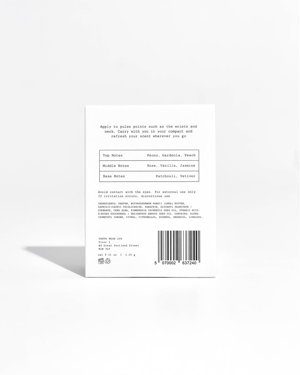 TENTH MUSE DATE NIGHT SOLID PERFUME BALM