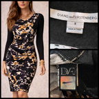 Diane Von Furstenberg Kirby Silk Dress UK 12