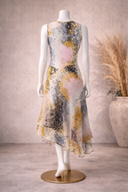Diane Von Furstenberg Silk Asymmetrical Dress UK 10
